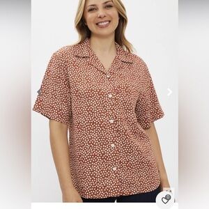 Levi's alfie One Pocket Shirt, short sleeve  floral pattern size large